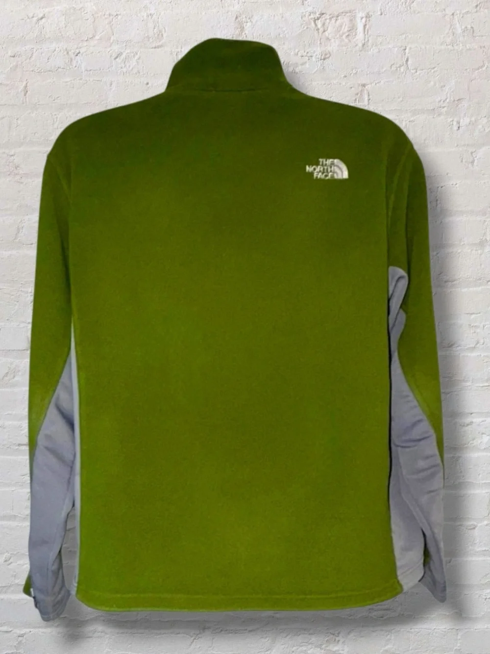 The North Face Full Zip Fleece Jacket Men’s Large Olive Green Gray TKA 100